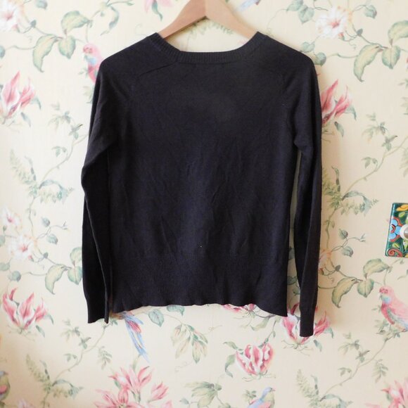 🦔🐾 Anthropologie Bailey 44 Faux Leather Front Sweater - Picture 5 of 10